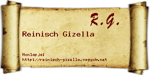 Reinisch Gizella névjegykártya